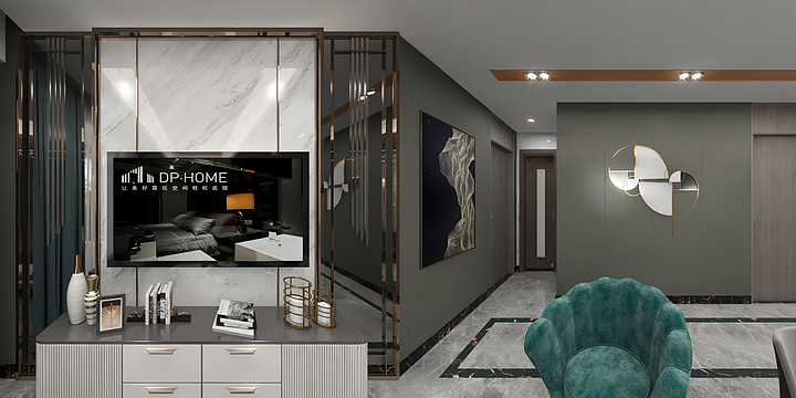 Linii-翡翠阳光C座01户型（方案三）-装修设计方案