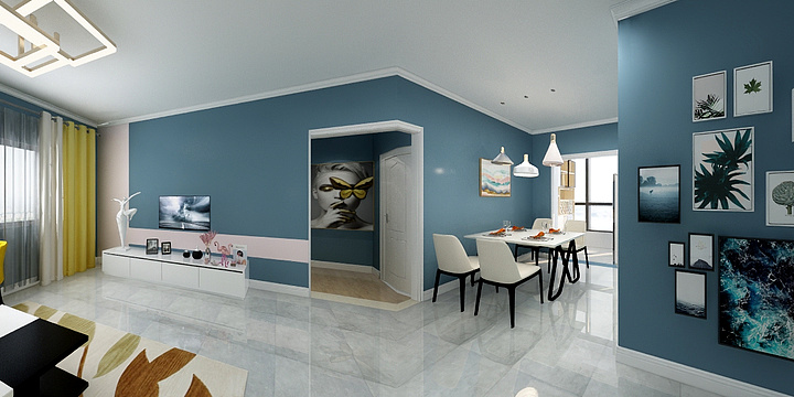 设计师黄睿智-公务员小区B户型-装修设计方案