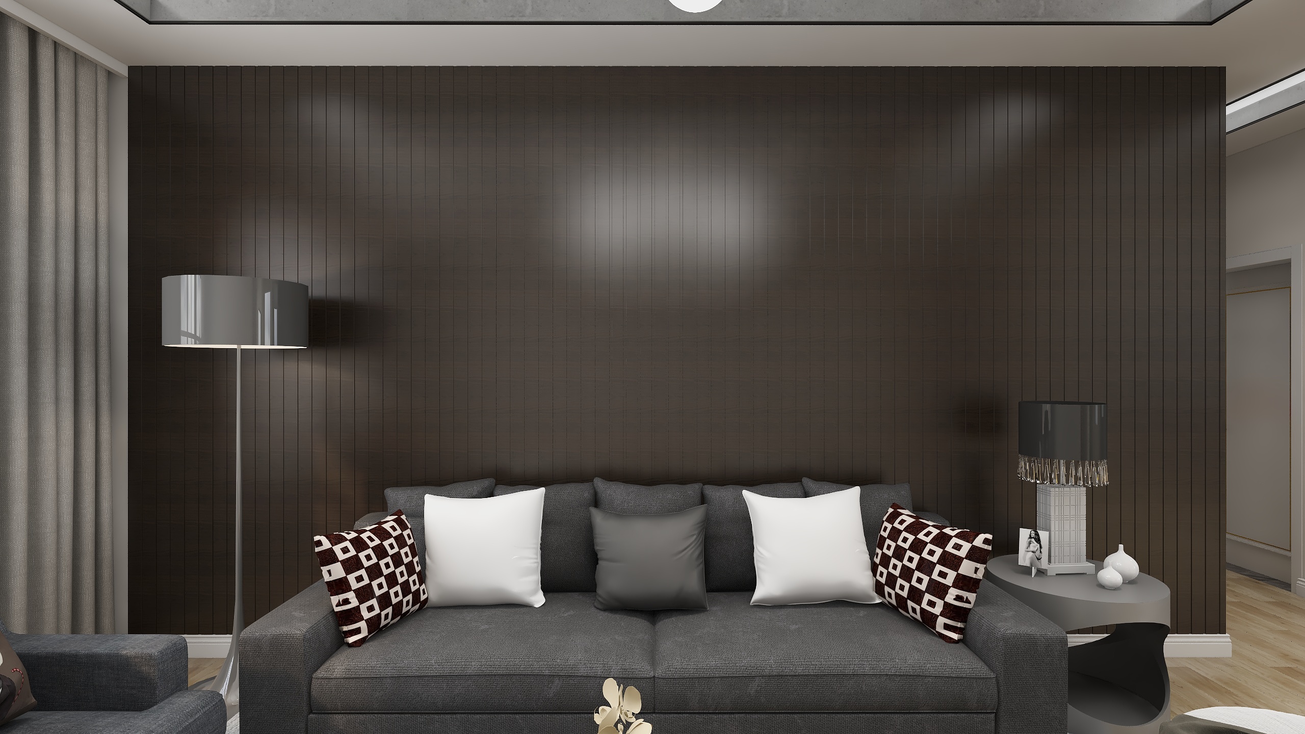 唐山设计师岳镇岭-唐山锦绣阅山124平米装修效果图