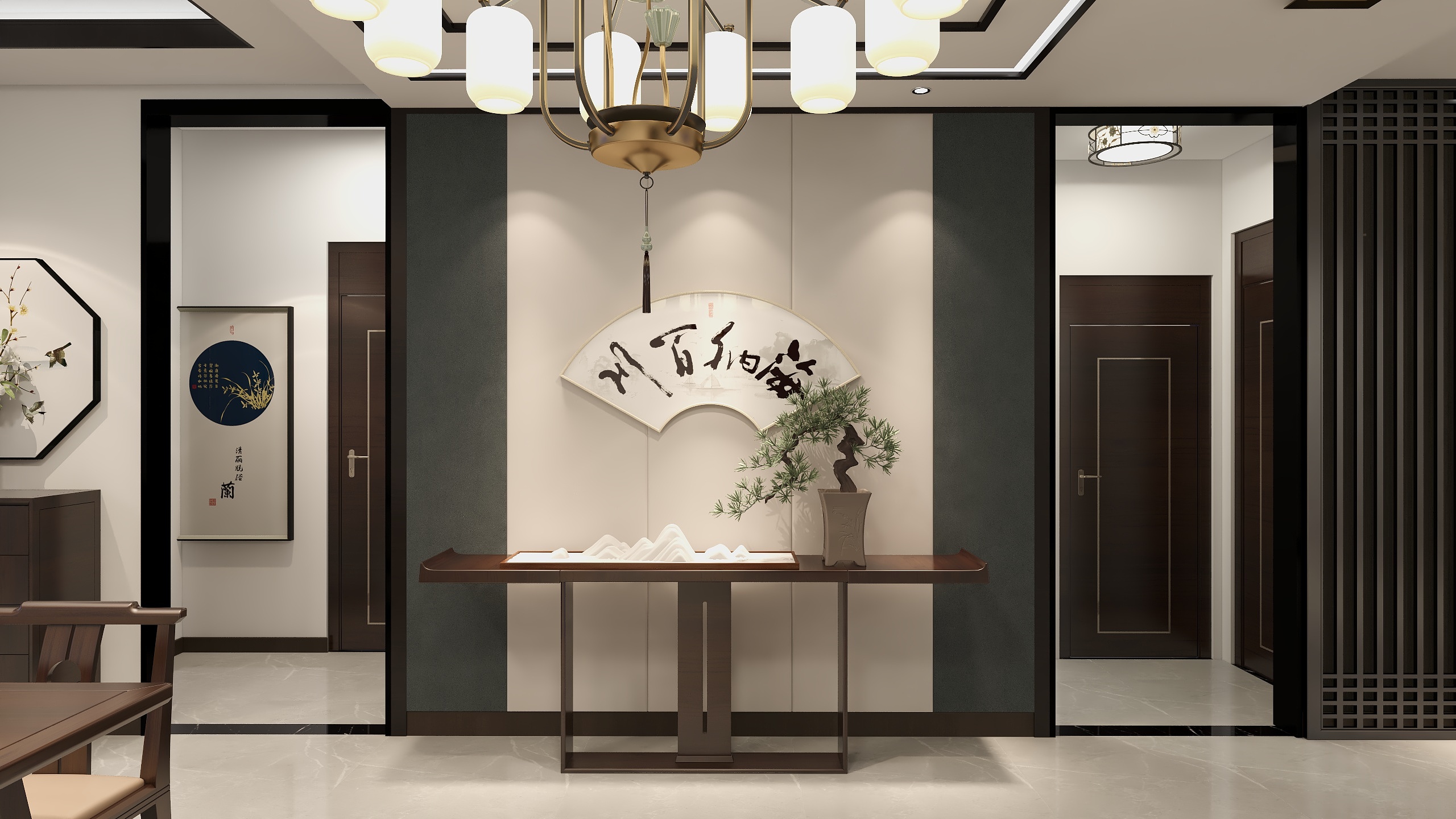 晋承共创OvFz-万豪190平层-新中式-装修设计方案