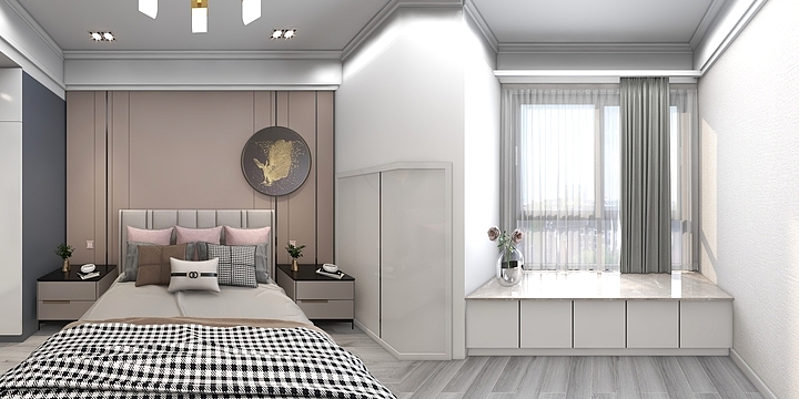 菜叔-小米畈茂华家主卧-装修设计方案