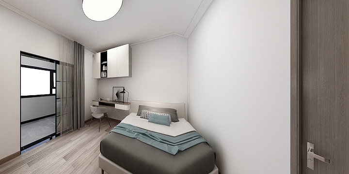 小正游击队-单身公寓三口之家修改-装修设计方案