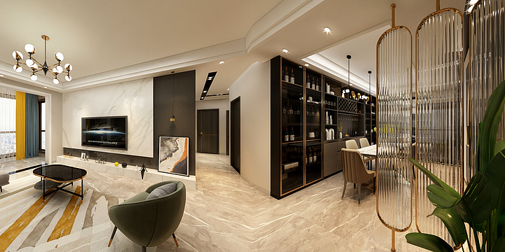 西格美学-龙湖画卷10-2-702房-装修设计方案