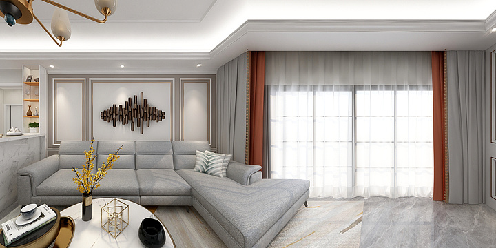 满晨-翰林院c区2004简欧轻奢-装修设计方案