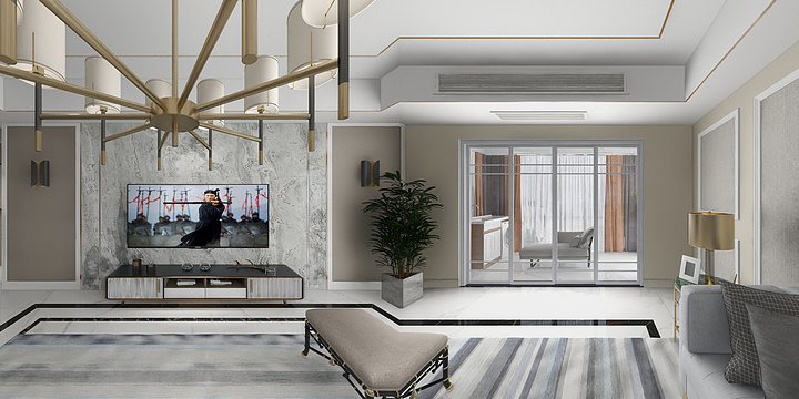 钱诤-北固湾三期（轻奢）-装修设计方案