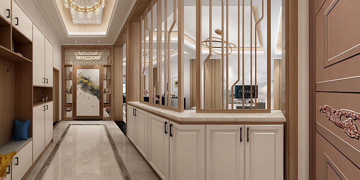 管辉-道仁矶翁总~别墅一层~现代-装修设计方案