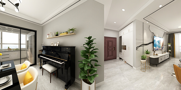 嘘o低调-宏达国际花园方案二-装修设计方案