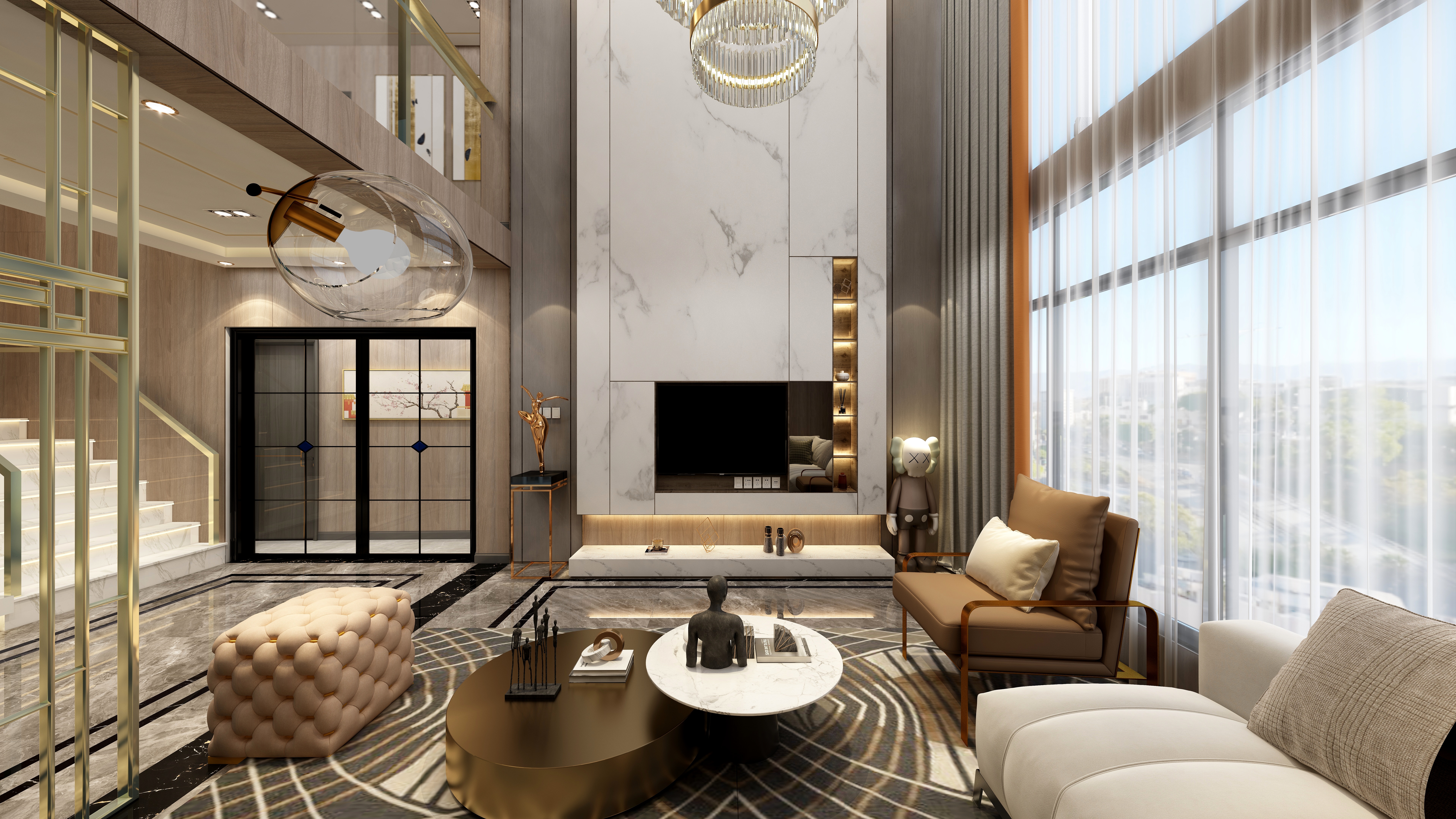 罗锐-190平现代轻奢别墅-副本-装修设计方案