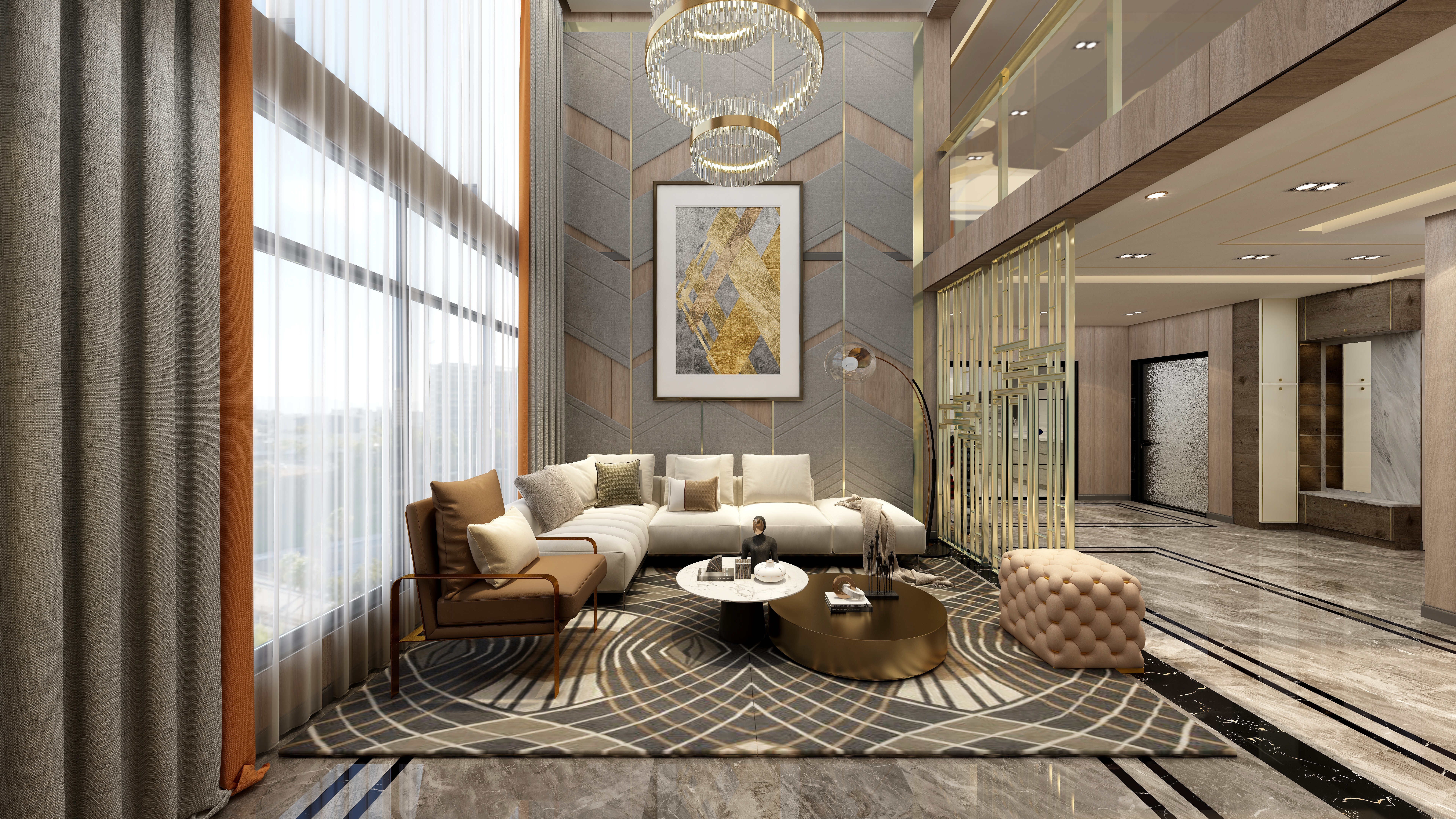 基信生活-190平现代轻奢别墅-副本-装修设计方案