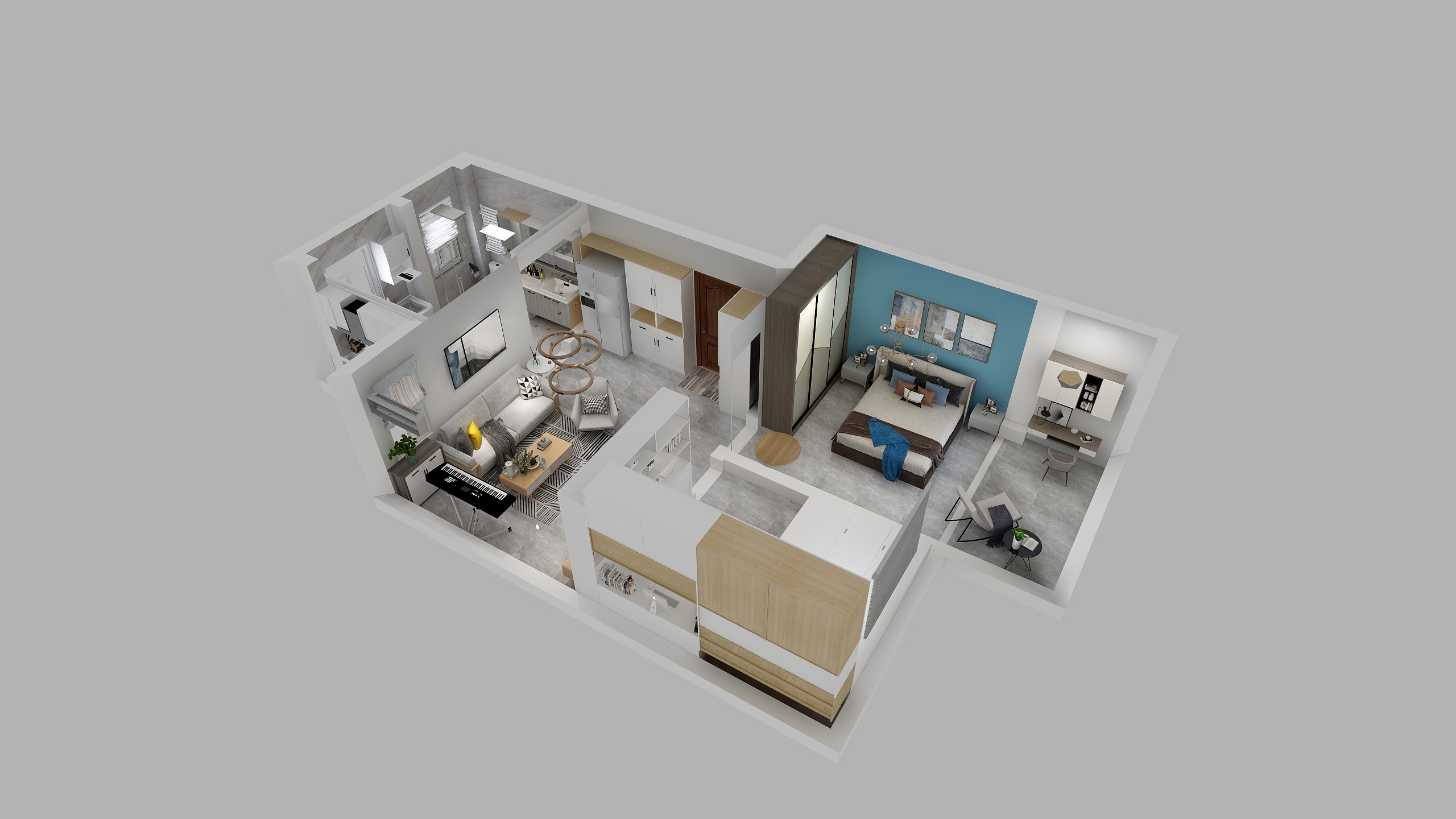 全案设计师石杰-天一卢河水岸王老师雅居 - 副本-装修设计方案