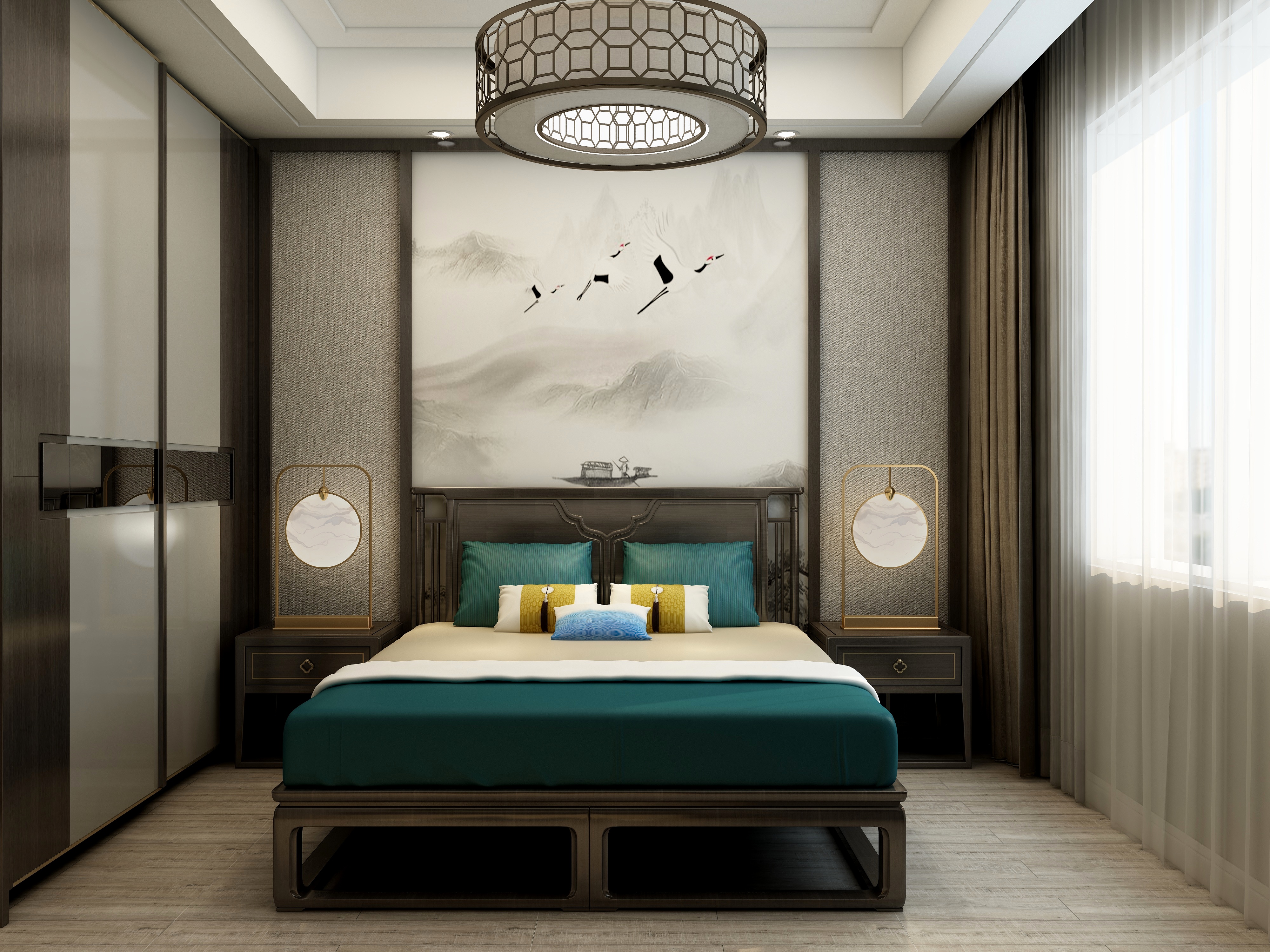 庄育霖-新中式-嘉兴海盐春江天越装修效果图