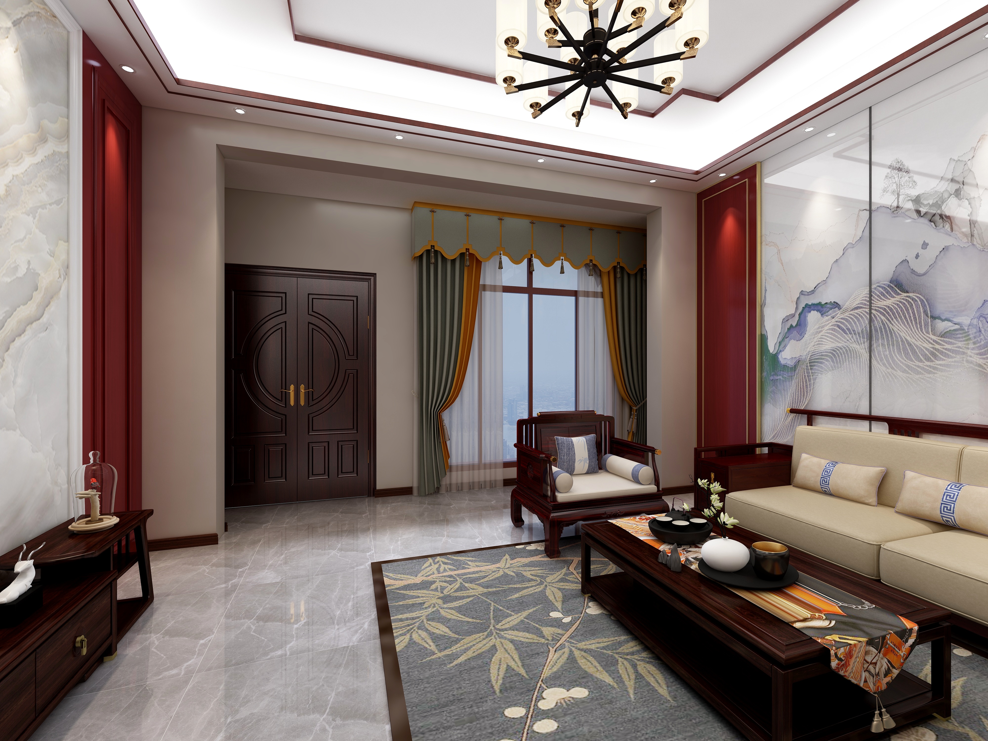 柔然（宿迁）专卖店-尚海湾-装修设计方案