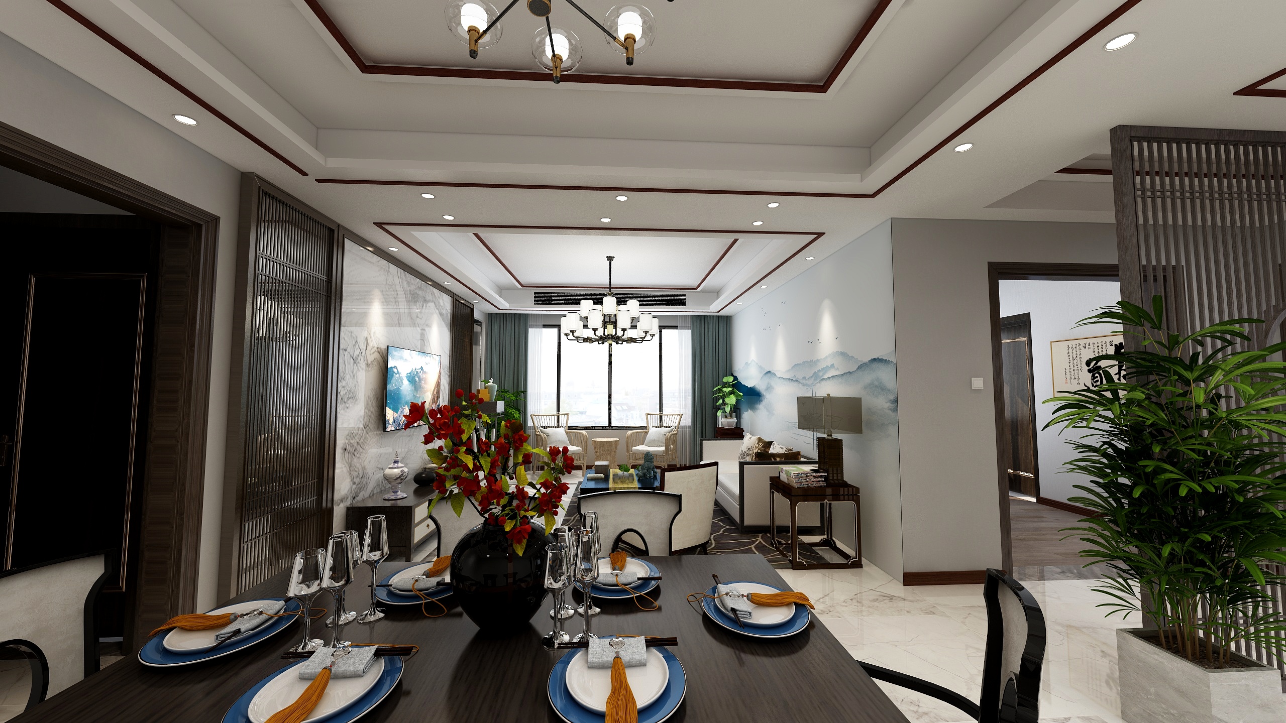 全案设计师MF-阳-新中非无清城系列-装修设计方案