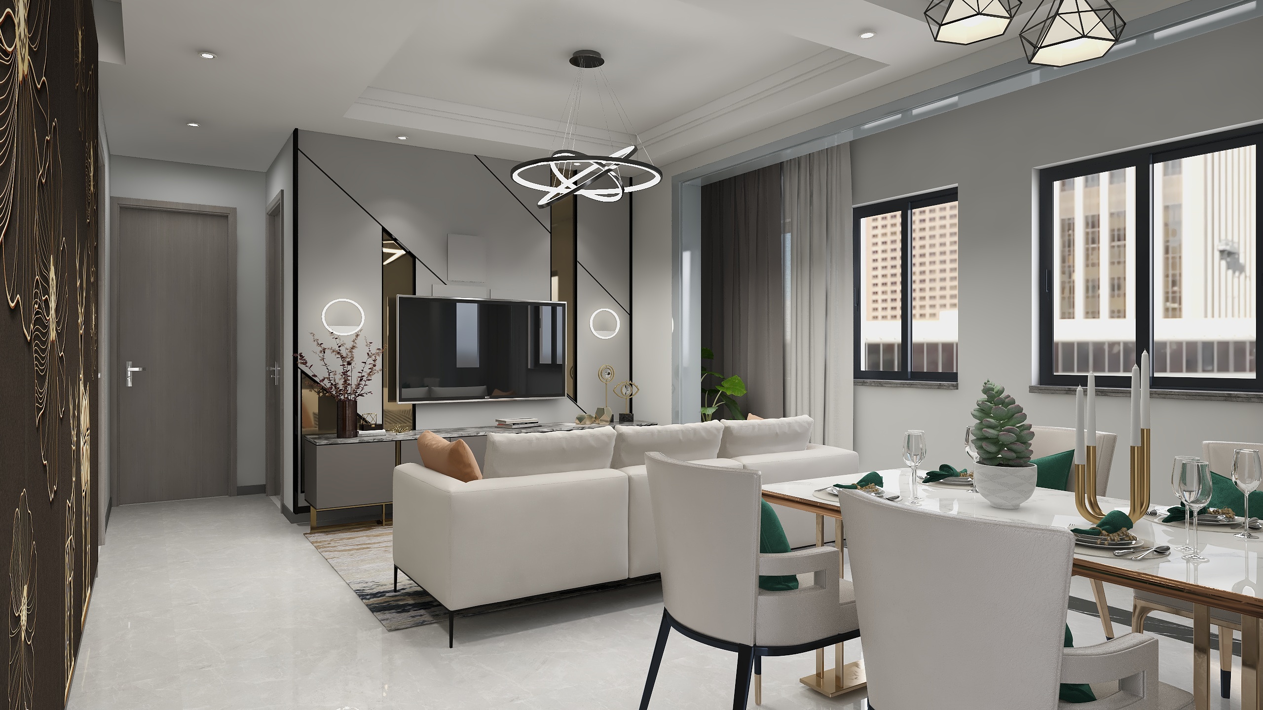 loRP-瑞和园89.50㎡B户型3室2厅1卫-装修设计方案