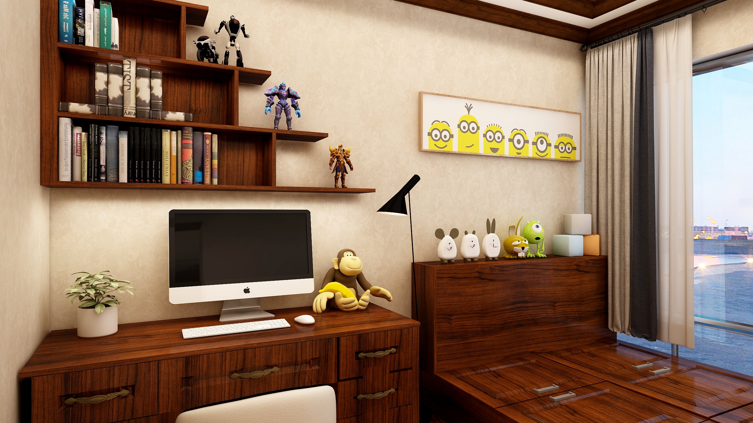 訫訫相映-复古美式装修效果图