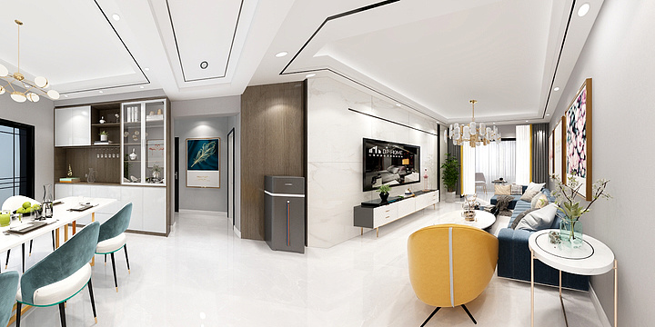 室内设计师欢子-幸福小镇8-304-装修设计方案