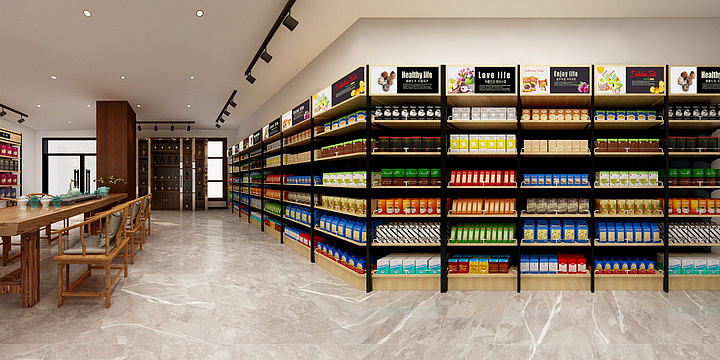 小萌龙Design-宏泰超市-装修设计方案