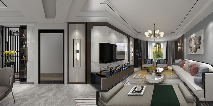 艺丨拾柒丶Lin-中海142新中式-副本-装修设计方案