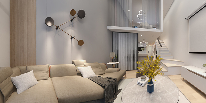 我姓C-公寓效果图-装修设计方案