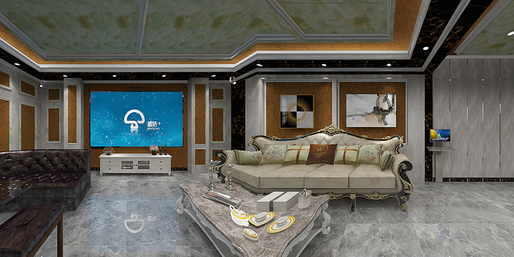 竹木纤维设计小曾-一楼效果-装修设计方案