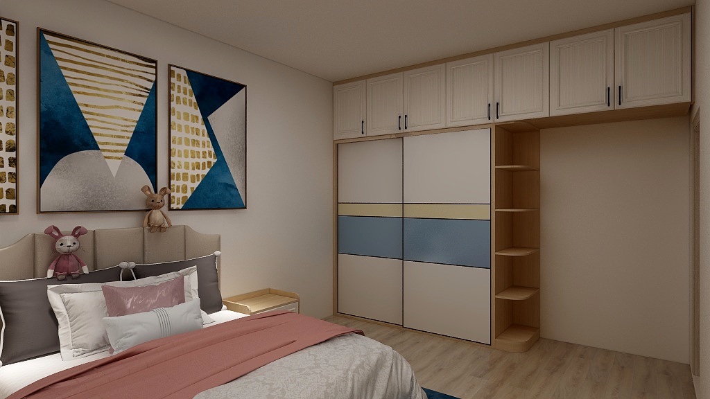 容仪-弧形衣柜2-装修设计方案