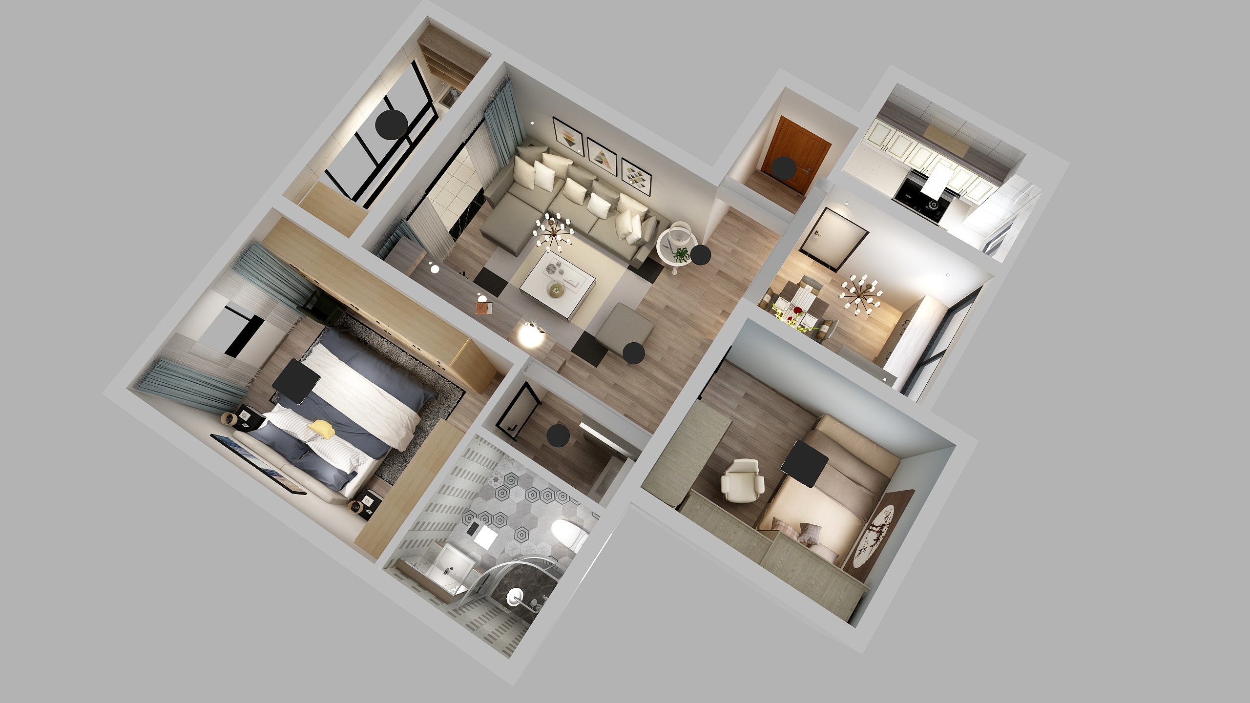 夏陕杰-大众湖滨1-2-501-装修设计方案