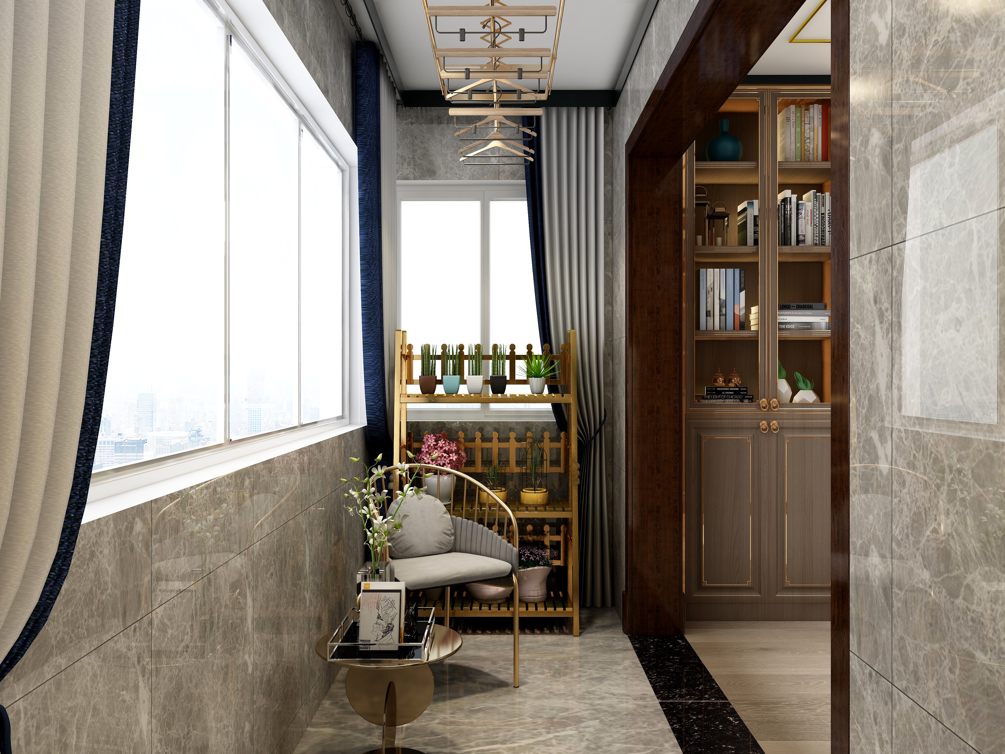 王思力-新中式轻奢风格装修效果图