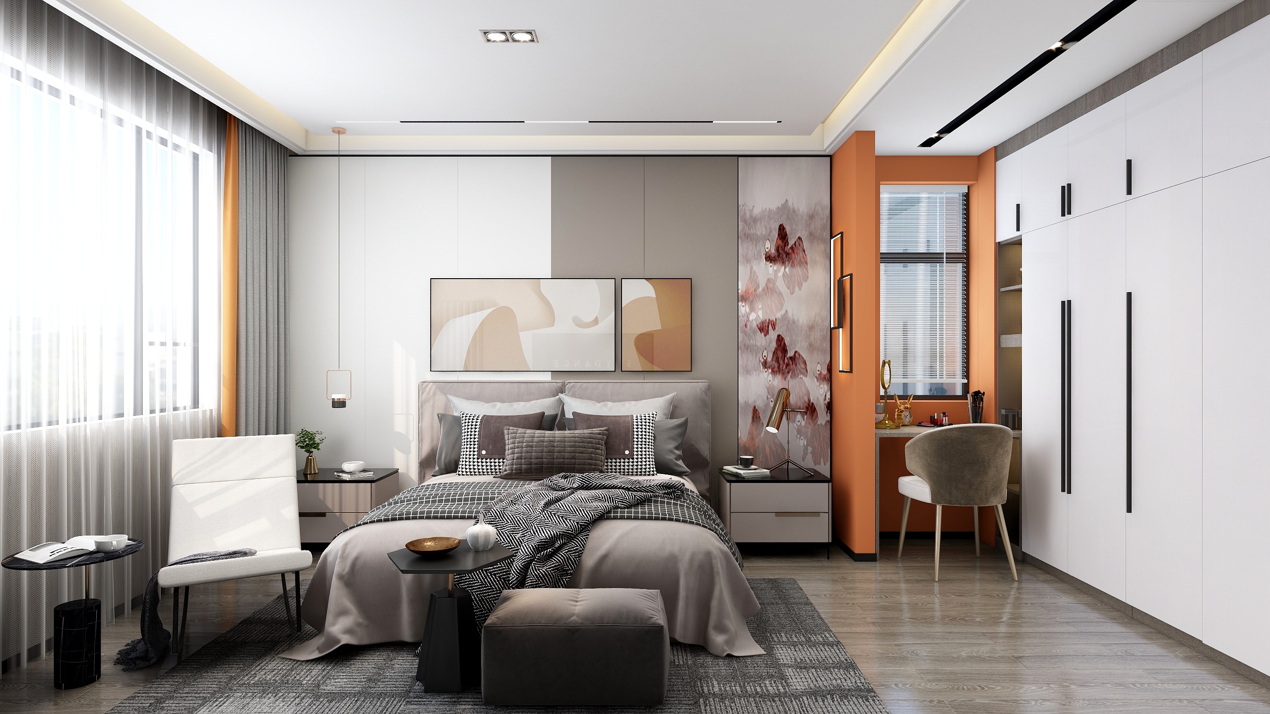 张煜强煜境设计-《4000公里》一141平米现代轻奢三房装修效果图