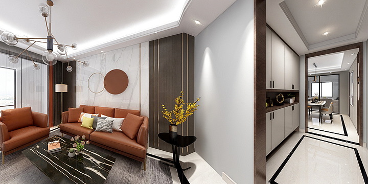 嗨米明月-西山宸院128平方C3，-装修设计方案