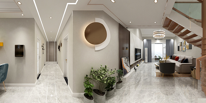 孟茜-九龙6楼复式-装修设计方案