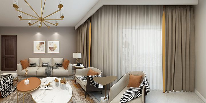 木易室内装饰设计-轻奢-装修设计方案