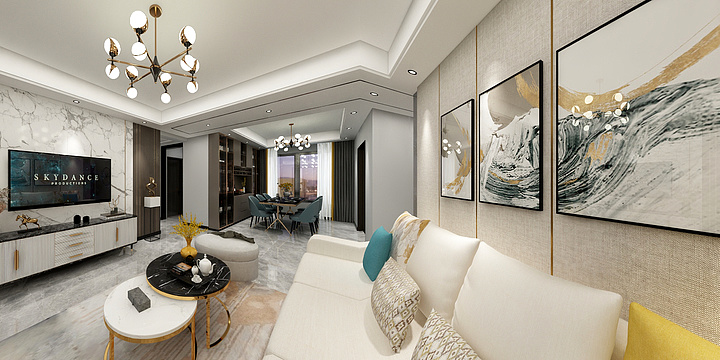 洪Sir空间设计-翡翠湾彭美女效果图-装修设计方案