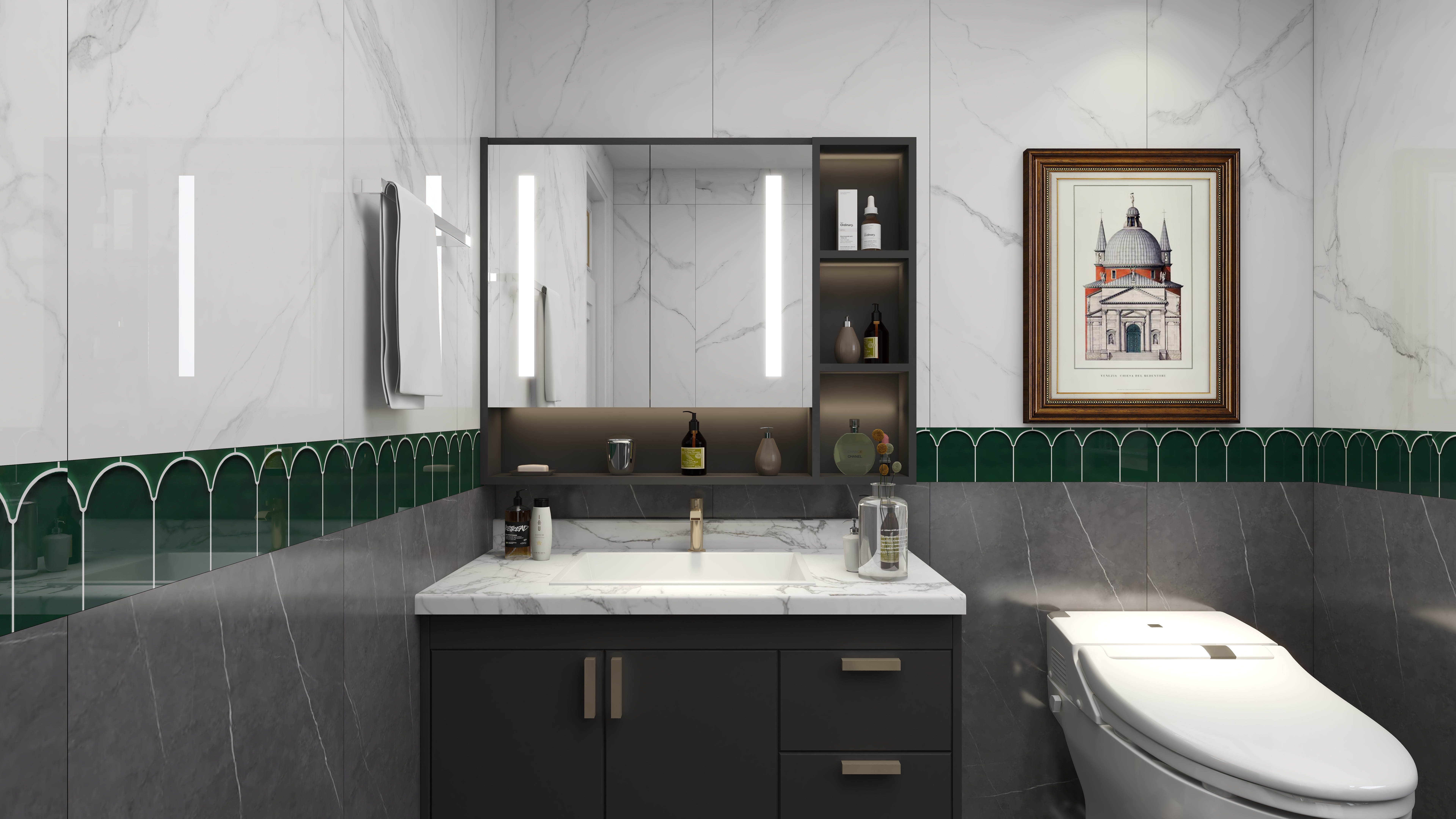 刘月-美式别墅一层老人卫装修效果图第2张