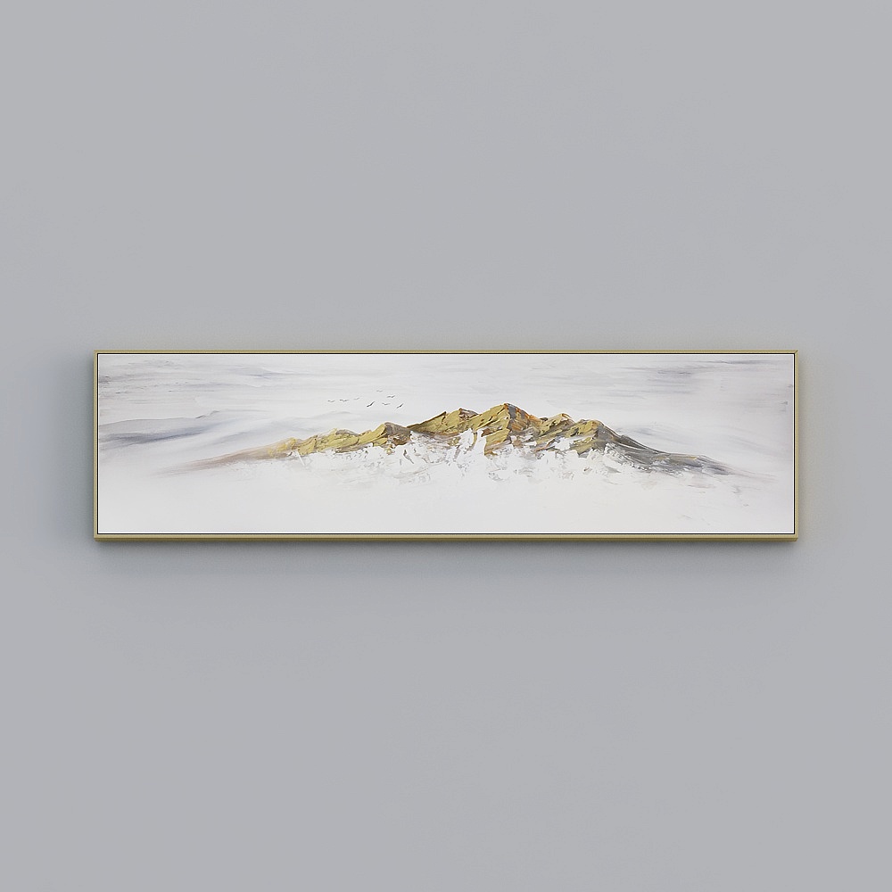 臣萱全屋配画手绘油画装饰画-单联-金山一