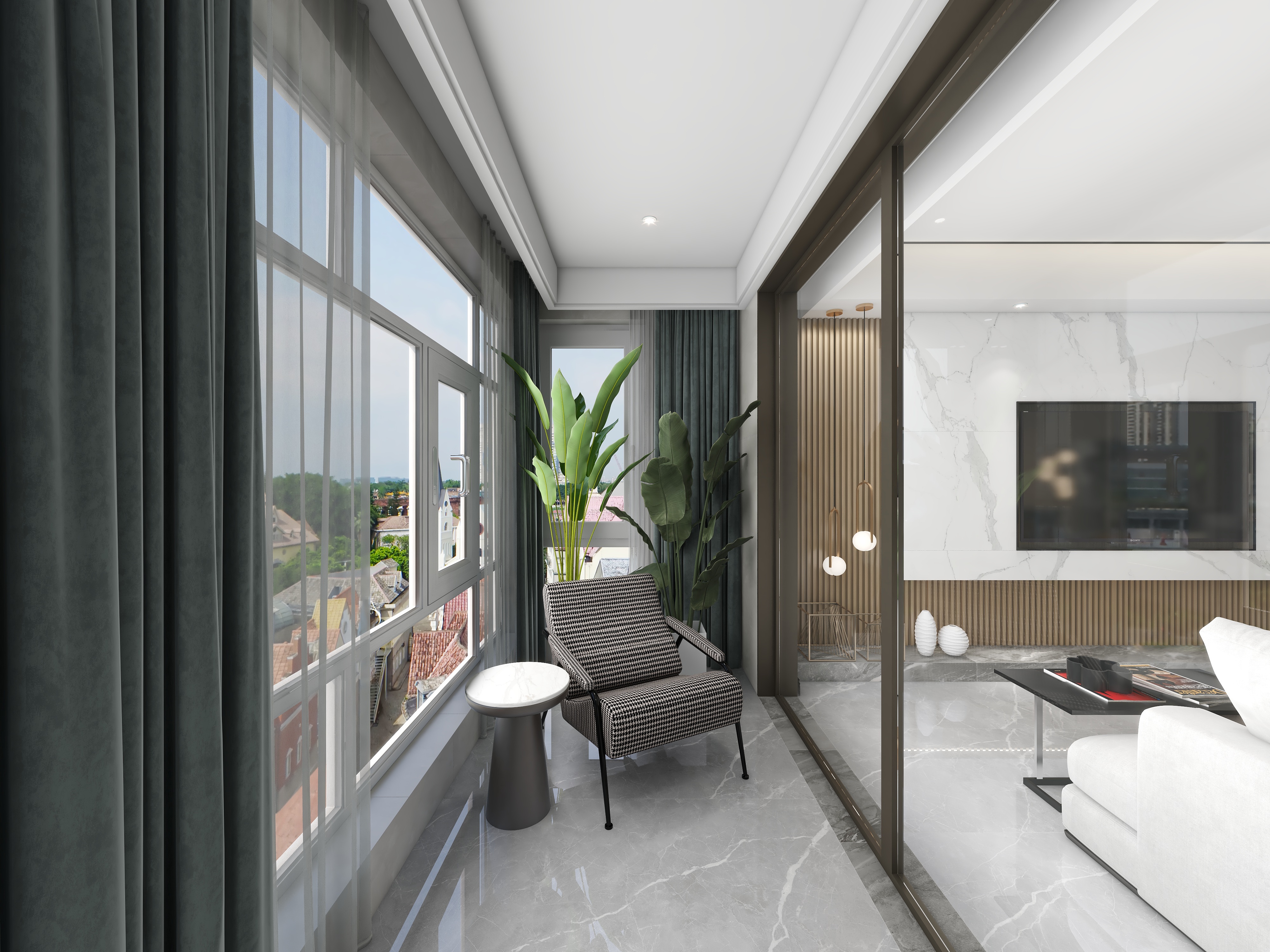 邹偕毓-粤港臻园-现代01装修效果图