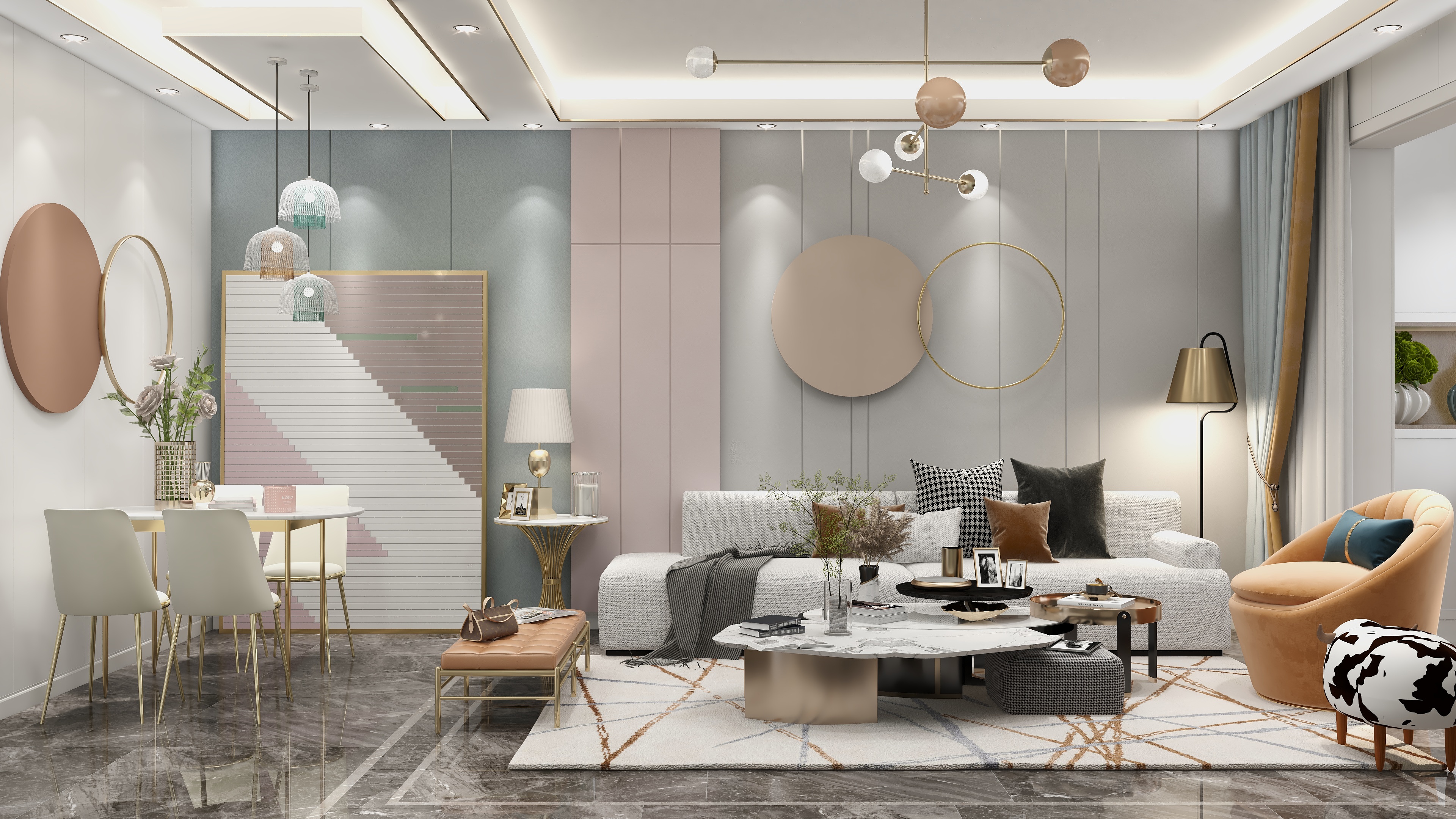 王思力-老房改造-金盾雅苑-轻奢风格装修效果图