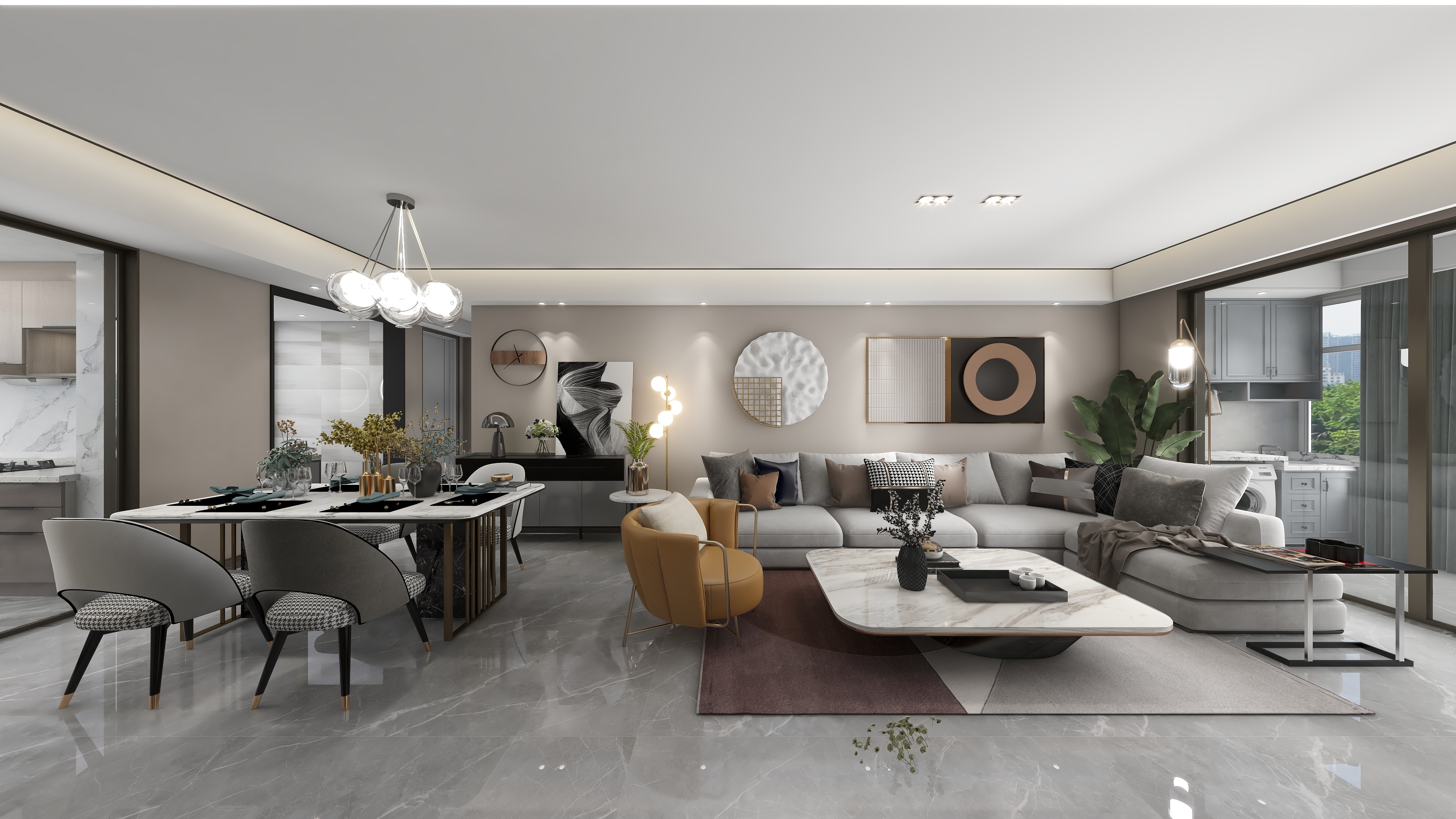 邹偕毓-粤港臻园-现代01装修效果图