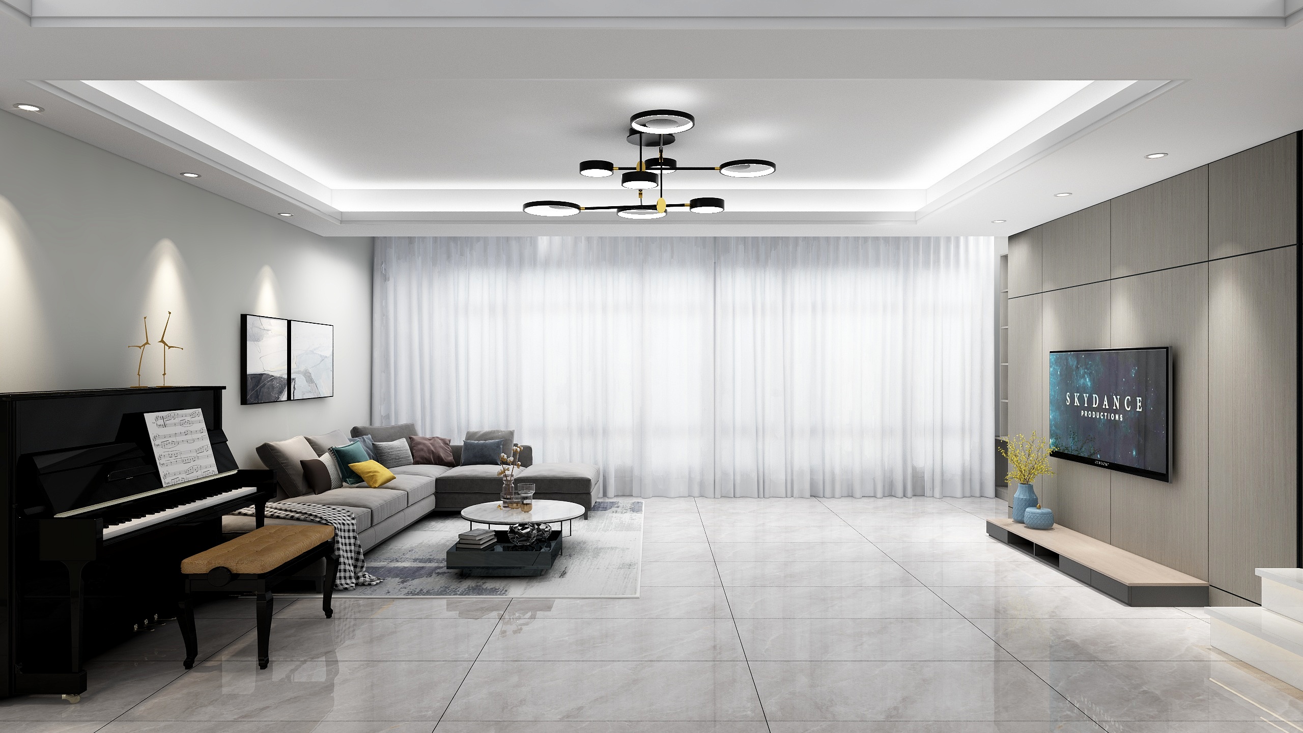 张瑞宏-绿地之窗二期140平米设计-装修设计方案