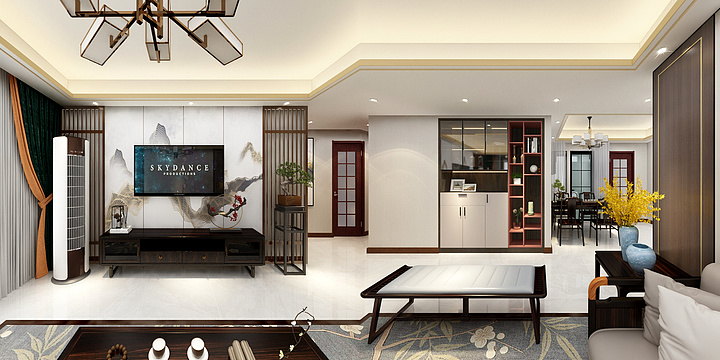 余业峰-恒大4栋141户新中式-袁医生-装修设计方案