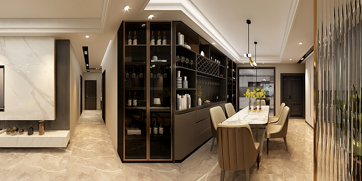 西格美学-龙湖画卷18栋龙美女雅居-3.31-装修设计方案