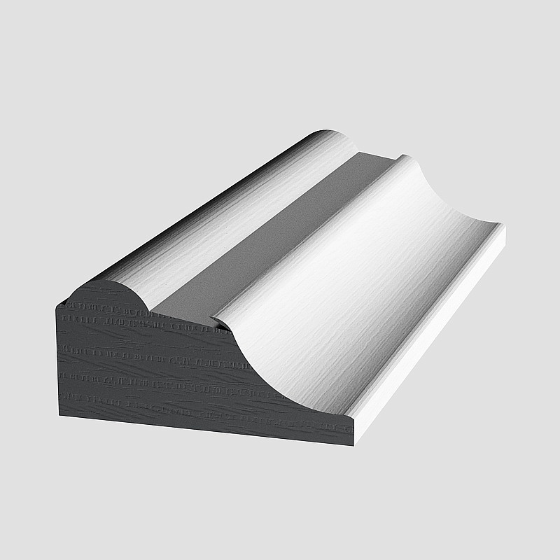 真.白木纹+黑钛 4523扣线3D模型