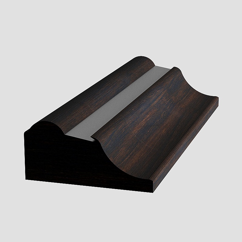 真.黑胡桃+黑钛 4523扣线3D模型