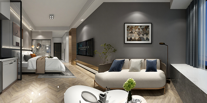 用心做家具-青楠里公寓酒店-标间-装修设计方案