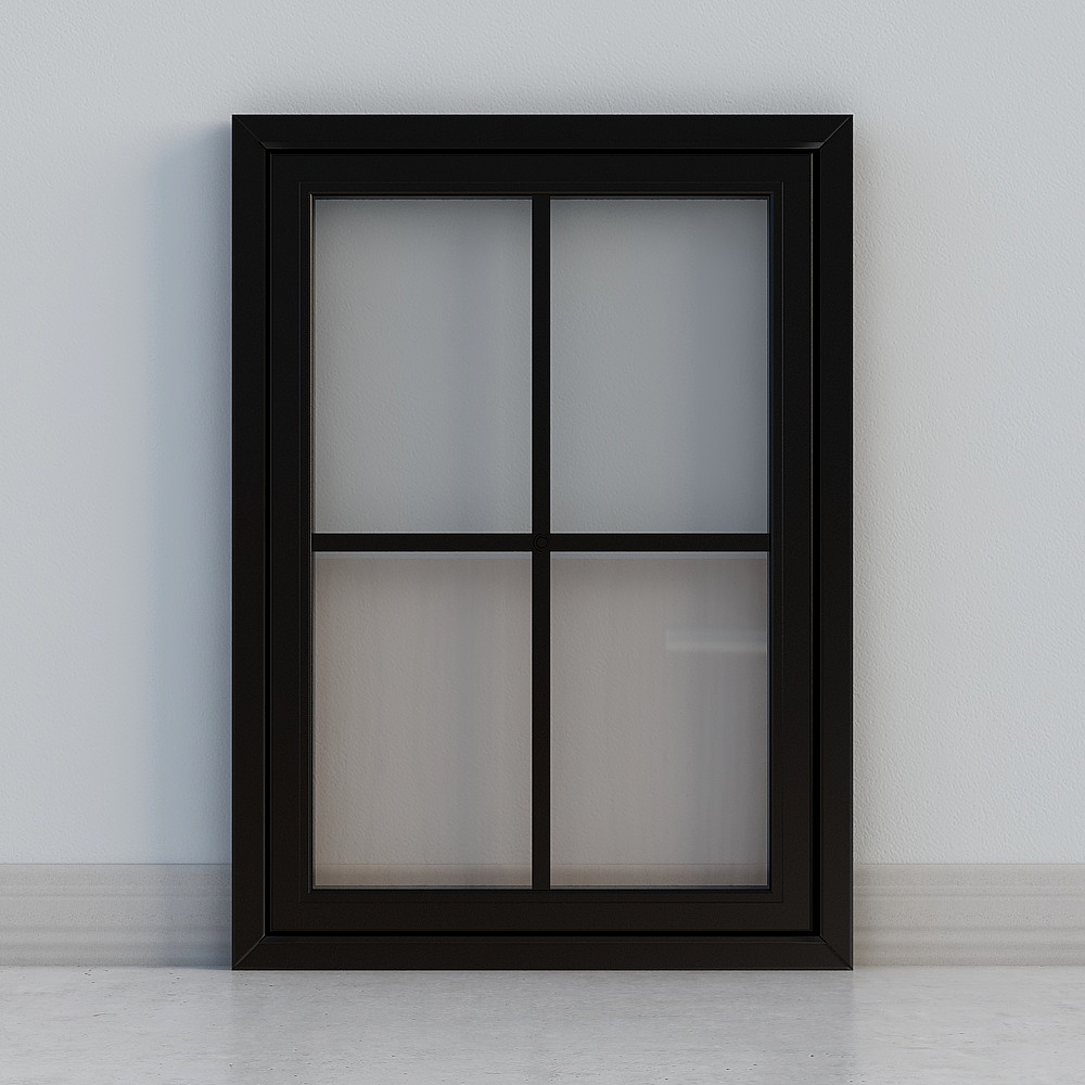 窗-现代铝合金窗户-103D模型