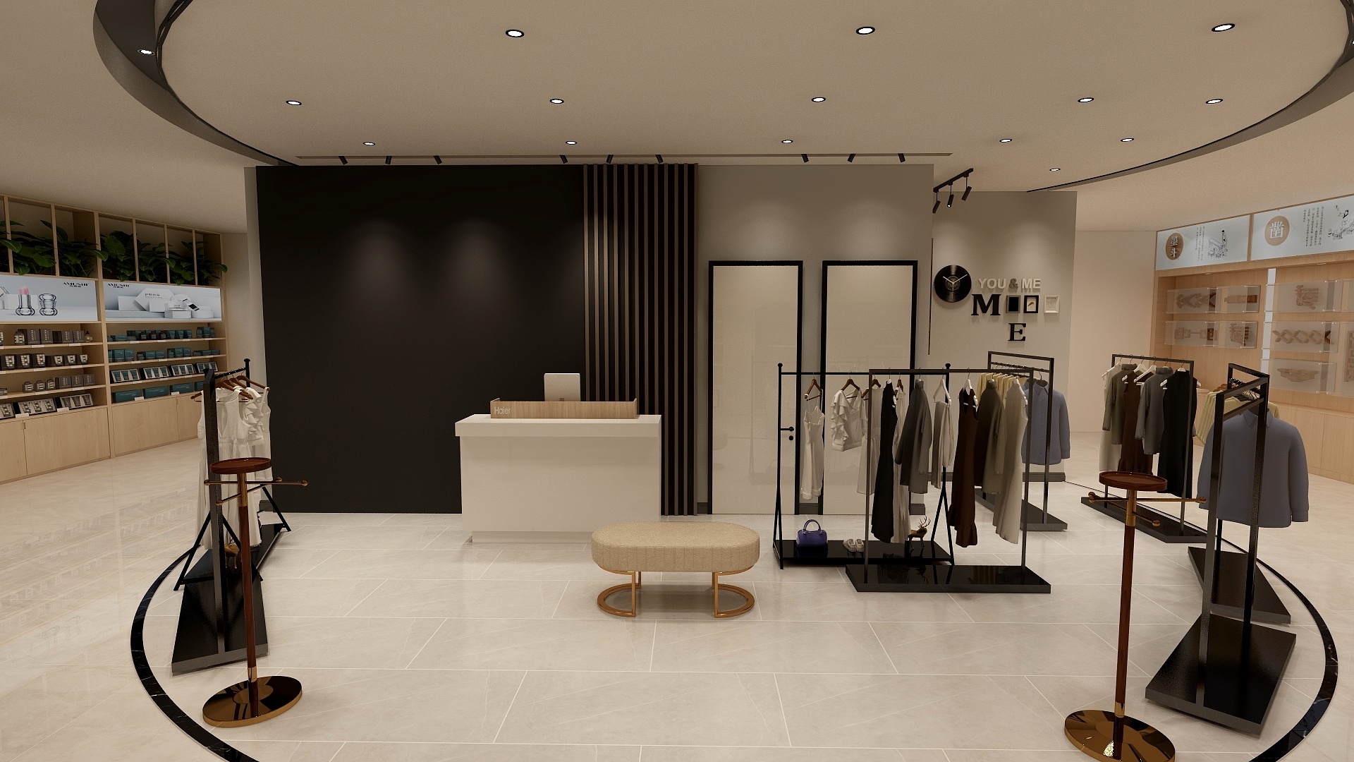 linger093-百袖服装店-装修设计方案