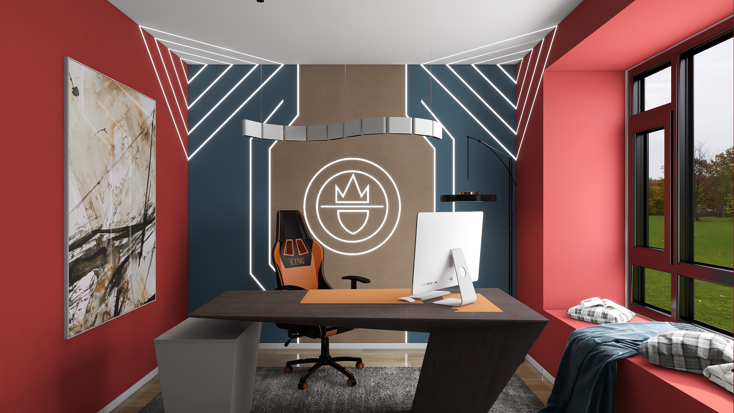 烎设计-电竞室-装修设计方案