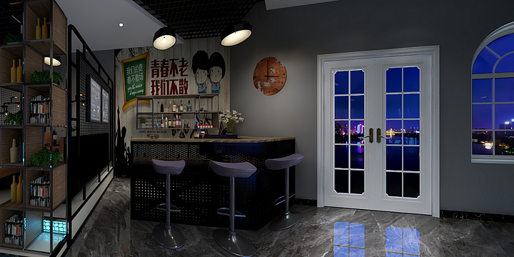 源来装饰设计-都市双城酒吧-装修设计方案