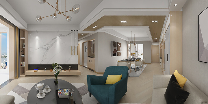 黄伟设计师-张女士雅居效果图-装修设计方案