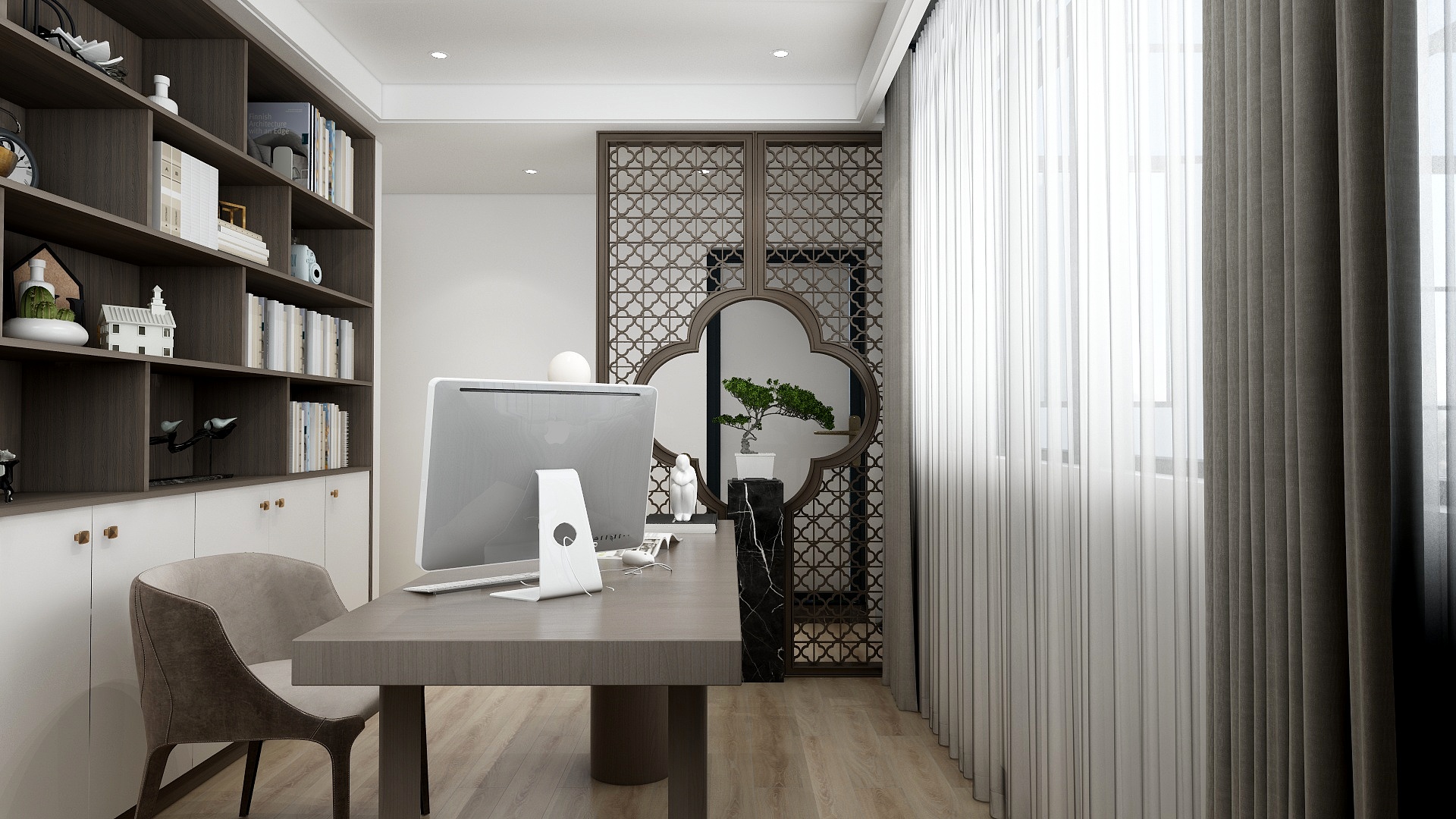 柒格空间设计-新中式装修效果图