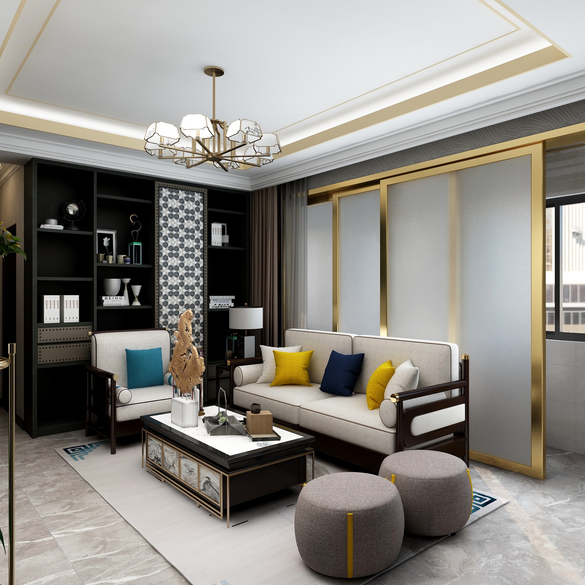 kissbAty-瑞和园89.50㎡B户型3室2厅1卫-装修设计方案